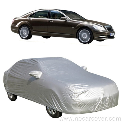 Silver UV-proof water resistant foldable pvc car cover